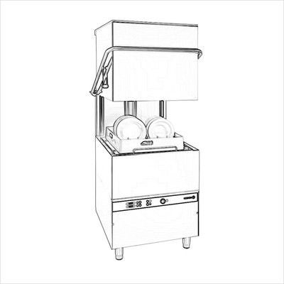 ../frankl24shop/Haubenspülmaschine Winterhalter PT-L 16A Cee, 6,4 kW